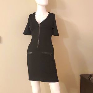 Madness & National fitted black dress, S